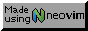 neovim 88x31 button